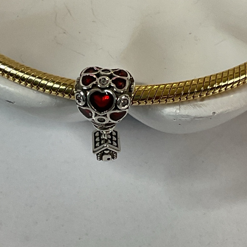 🌟S925 Sterling Silver House Hot Air Heart Balloon Charm - Picture 9 of 10